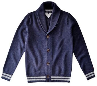 Tommy Hilfiger New Billy Shawl Cardigan Navy - Lyst