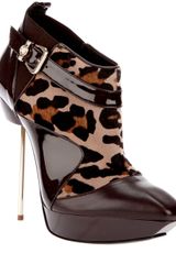 Versace Pony Skin Ankle Boot