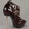 Versace Pony Skin Ankle Boot in Brown - Lyst