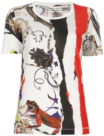 Balenciaga Short Sleeved T-shirt - Lyst