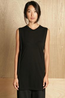 Damir Doma Womens Cashmere Sleeveless Rib Detail Top - Lyst