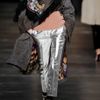 Etro Metallic Silkblend Cropped Pants in Silver - Lyst