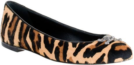 Giuseppe Zanotti Skull and Bones Leopard Ballerina in Animal (leopard) - Lyst