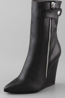 Giuseppe Zanotti Outiside Zip Wedge Booties - Lyst