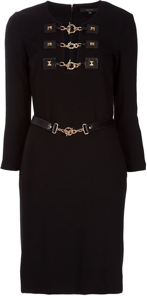 Gucci Stretch Silk Dress - Lyst