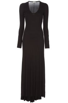 Long Sleeve Sequin Dress on Platinum Lame Jersey Cowl Neck Long Sleeve Maxi Dress In Gray Lyst