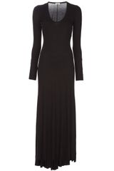 L'Agence Long Sleeve Maxi Dress