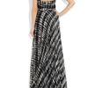Lela Rose Strapless Silkchiffon Gown in Black (rose) - Lyst