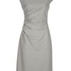 Max Mara Studio Shortsleeved Dress in Gray (grey) - Lyst