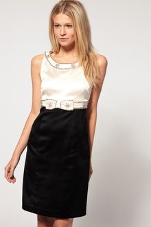 Oasis Bow Embellished Dress - Lyst