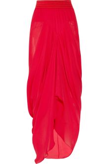 Prabal Gurung Draped Silk-georgette Skirt - Lyst