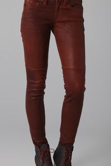Rag & Bone Skinny Leather Pants - Lyst
