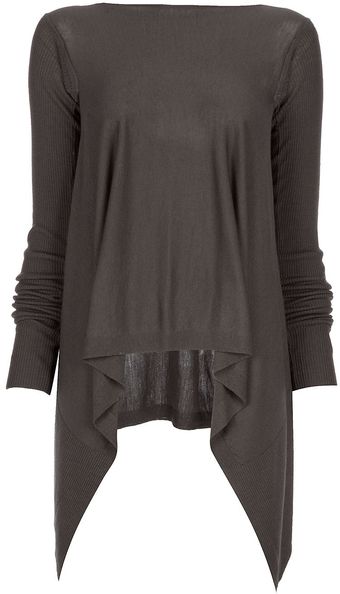 Rick Owens Poncho Sweater - Lyst