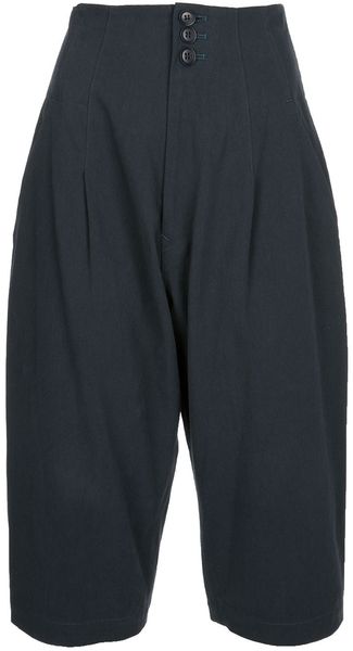 Y's Yohji Yamamoto Wide Shorts - Lyst
