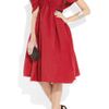 Prabal Gurung Draped Silkfaille Dress in Red - Lyst