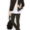 Current/elliott The Pull Up Suede Leggings in Gray - Lyst