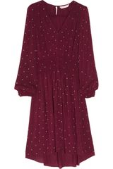 Rebecca Taylor Studded Crepe Dress