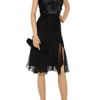Alberta Ferretti Ribbonembellished Silkchiffon Dress in Black - Lyst