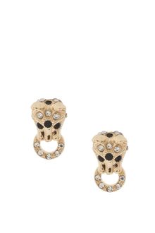 ASOS Collection Asos Panther Doorknocker Style Earrings - Lyst