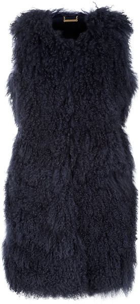 Diane Von Furstenberg Mongolia Shearling Gilet - Lyst
