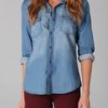 Joe's Jeans Sexy Western Shirt in Mia in Blue - Lyst