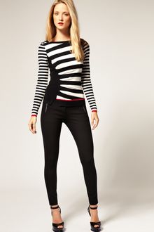 Karen Millen Glamourous Ponte Roma Stretch Trouser - Lyst