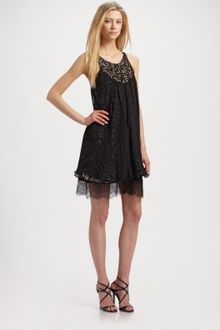 BCBGMAXAZRIA Anika Layered Silk Dress - Lyst