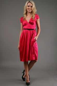 Bianca Nero Cap Sleeve 3/4 Length Dress  - Lyst