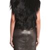 Diane Von Furstenberg Jane Fur Gilet in Black - Lyst