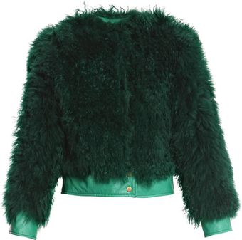 Diane Von Furstenberg Funnelia Crop Coat - Lyst