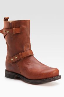 Rag & Bone Leather Moto Ankle Boots - Lyst