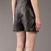 Alannah Leather Shorts in Black - Lyst