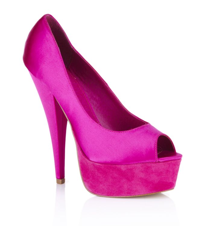 Carvela Kurt Geiger April Peep Toe Pump in Purple (fuchsia) | Lyst