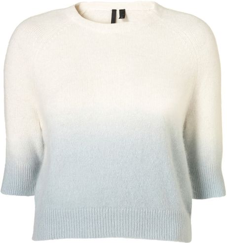 Topshop Angora Dip Dye Jumper By Boutique** in Blue - Lyst
