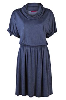 Velvet Melange Cowl Neck Dress - Lyst