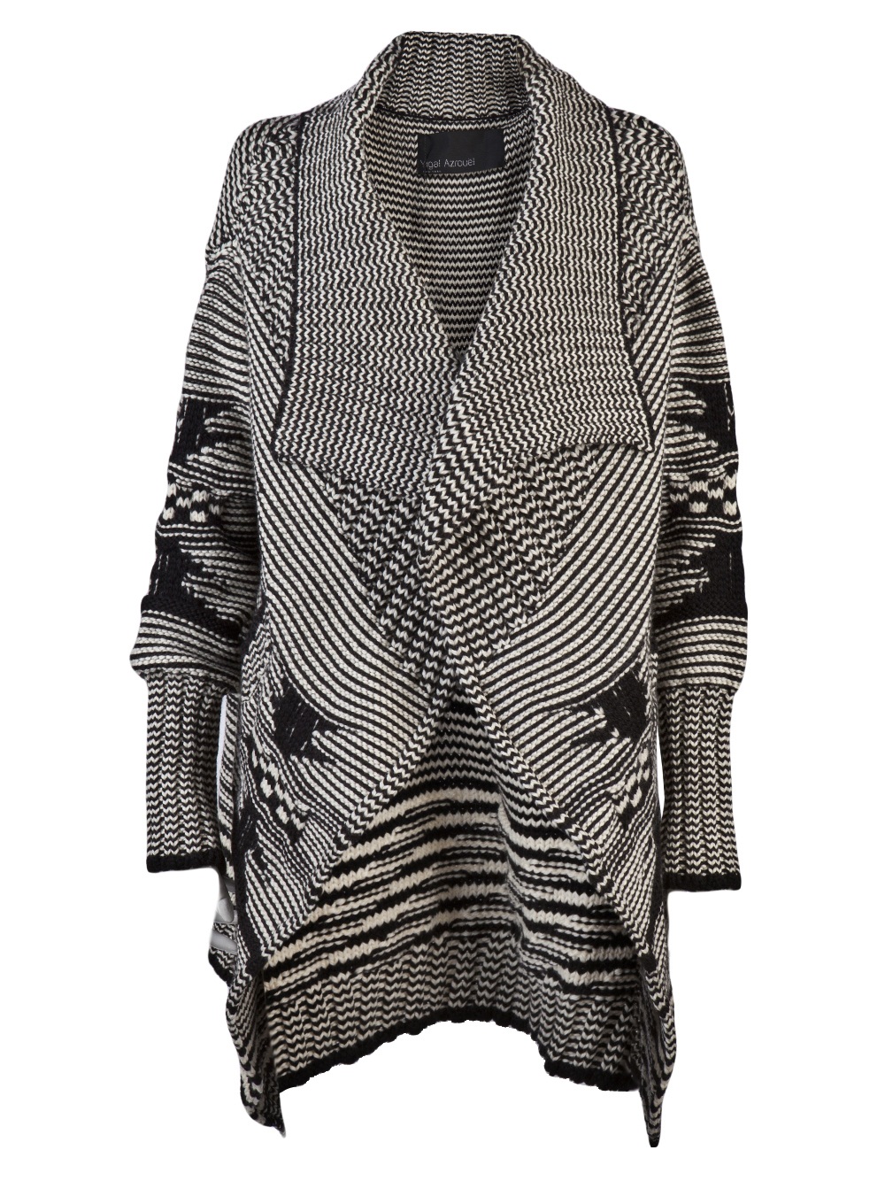 Yigal Azrouel Navajo Cardigan in Black Lyst