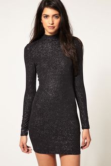 ASOS Collection Asos Bodycon Dress in Glitter - Lyst