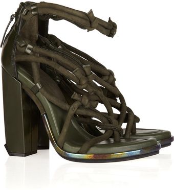 Alexander Wang Tempest Knotted Suede Sandals - Lyst
