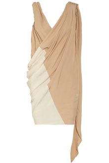 Alexander Wang Draped Brushed-crepe Dress - Lyst