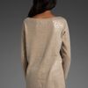 Alice + Olivia Allover Sequin Sweater in Beige (tan) - Lyst