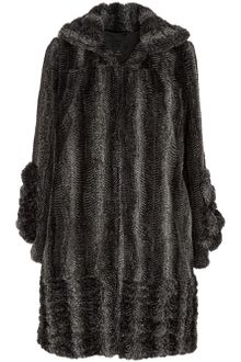 Anna Sui Faux Fur Coat - Lyst