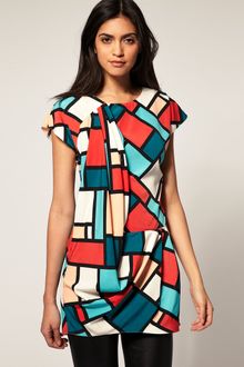 ASOS Collection Asos Dress in Square Print - Lyst