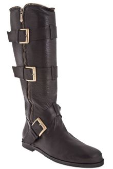 Balmain Flat Boots - Lyst