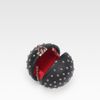 Christian Louboutin Eden Studded Ball Clutch in Black - Lyst