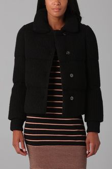 DKNY Alpaca Quilted Puffer Jacket - Lyst