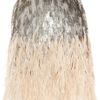 Matthew Williamson Feather and Sequinembellished Silk Skirt in Gray (silver) - Lyst