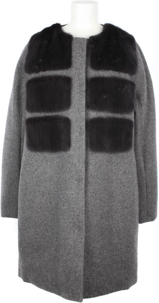 Moncler Gamme Rouge Cashmere Collarless Coat - Lyst