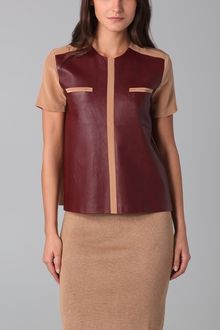 Raoul Graphic Leather Tee - Lyst