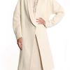 Stella Mccartney Felted Wool Coat in Beige (cream) - Lyst