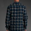 Edun Long Sleeve Wrinkle Shirt in Blue for Men (petrol) - Lyst
